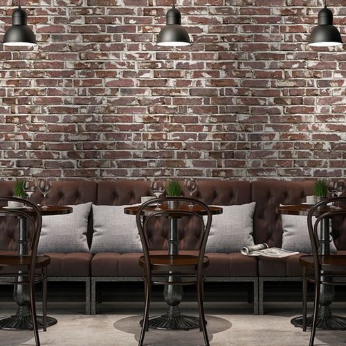 Papel de parede efeito de tijolo - 3351B - Neodko - de estilo industrial / em tecido não tecido / vinílico