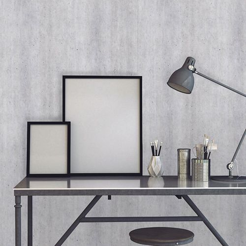 Papel de parede efeito de concreto - 3341A - Neodko - de estilo industrial / em tecido não tecido / vinílico