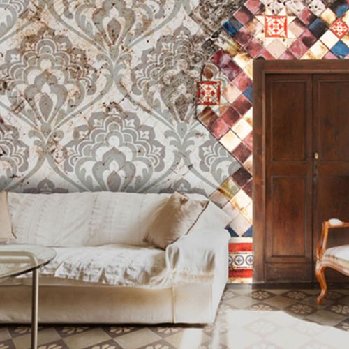 Papel de parede contemporâneo - WALLTALE - Neodko - em tecido não tecido / vinílico / floral