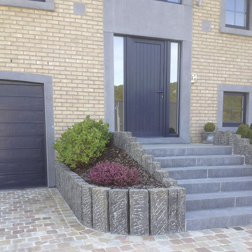 Cerca de réguas - KIARA  - Bauma-stone - para jardim / em pedra natural / contemporânea
