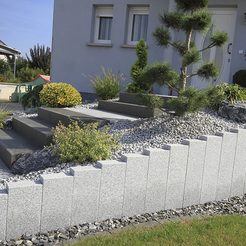 Cerca de réguas - ALASKA  - Bauma-stone - para jardim / em pedra natural / contemporânea
