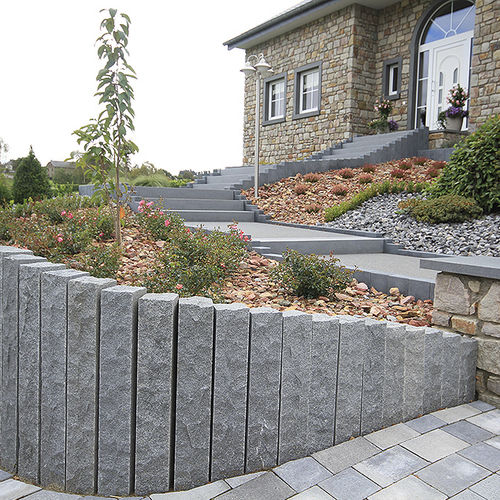 Cerca de réguas - LONDON  - Bauma-stone - para jardim / em pedra natural / contemporânea