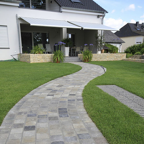Bloco de pavimentação em arenito - KANDLA GRIS - Bauma-stone - para ambiente externo / para pedestres