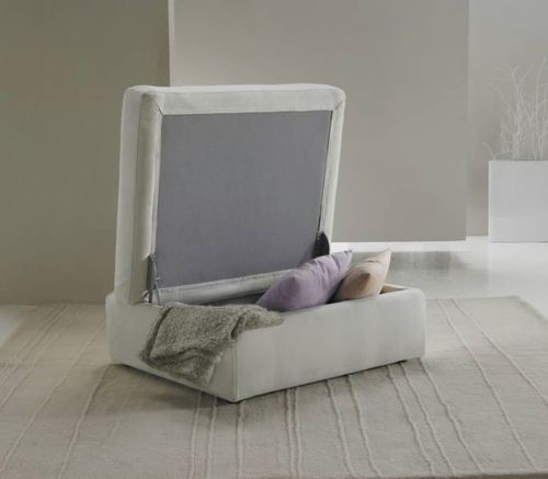 Puff contemporâneo - COFANO - Very Sofa - em tecido / com compartimento de arrumação