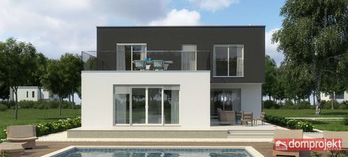 Casa pré-fabricada - LUNA - Domprojekt - ecológica / contemporânea / com varanda