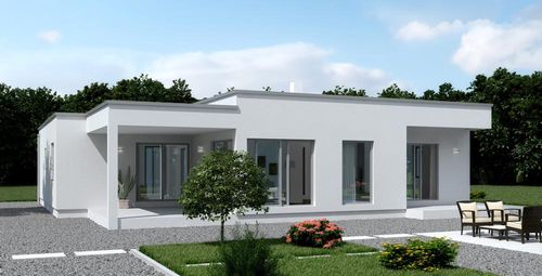 Casa pré-fabricada - RINA - Domprojekt - tipo bangalô / ecológica / contemporânea