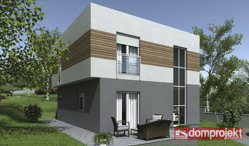 Casa pré-fabricada - INES - Domprojekt - ecológica / contemporânea / de 2 andares