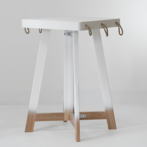 Mesa contemporânea - DAIRI - AZUR CONFORT - em madeira maciça / em lariço / com base em madeira