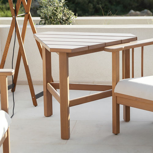 Mesa clássica - T501 - AZUR CONFORT - em madeira maciça / com base em madeira / triangular