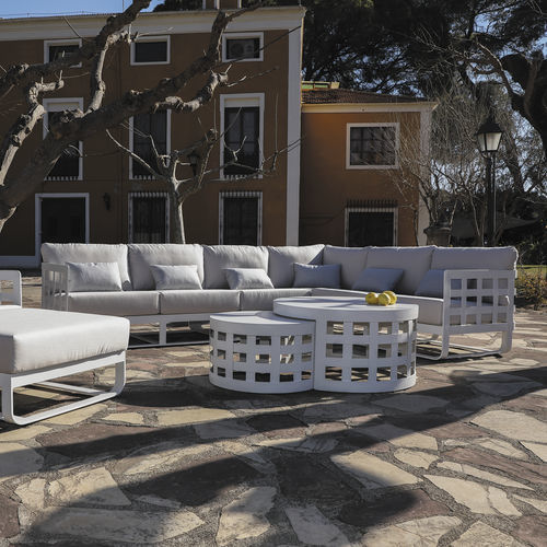 Sofá modular - MILAN - ARKIMUEBLE - contemporâneo / de jardim / para pátio