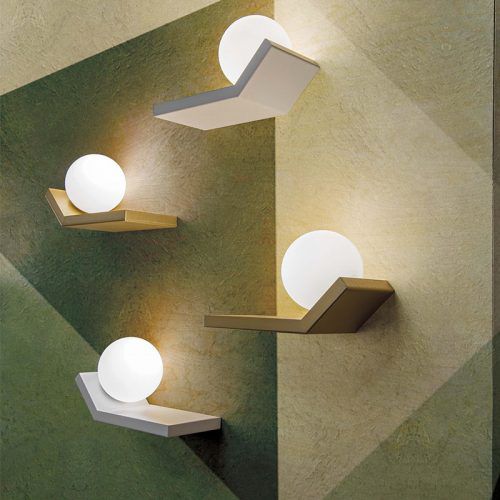 Arandela contemporânea - SCIVOLO - Marchetti Illuminazione - para ambiente interno / em vidro soprado / metálica