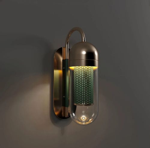 Arandela moderna - DENVER - CreativeMary - para ambiente interno / em metal laqueado / em vidro