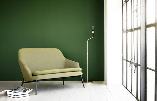 Sofá contemporâneo - HUG - Wendelbo - em tecido / em couro / verde