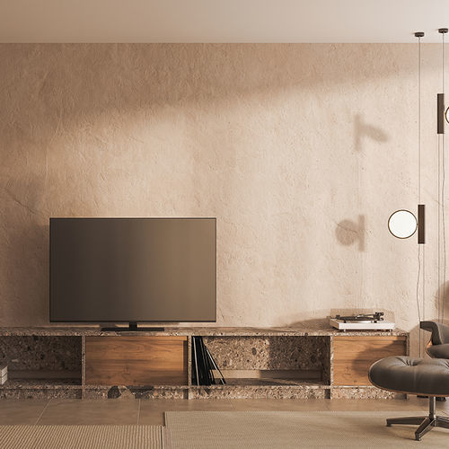 Buffet aparador contemporâneo - Elementar - MAAMI HOME - em madeira / em mármore / com prateleiras