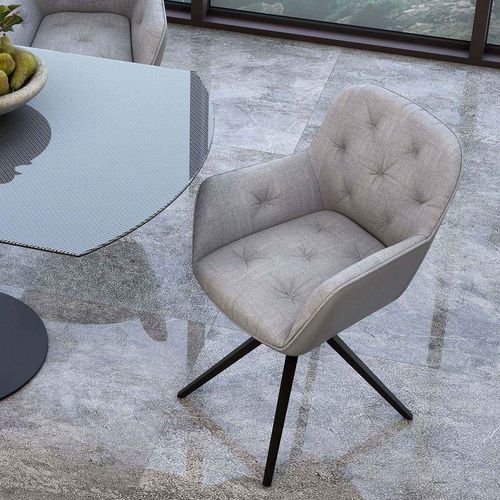 Cadeira contemporânea - CHARLESTON - AKANTE - para ambiente interno / em tecido / em PU