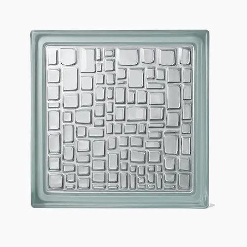 Tijolo de vidro quadrado - MOSAIC - Karoistanbul - texturizado / para parede / para parede divisória