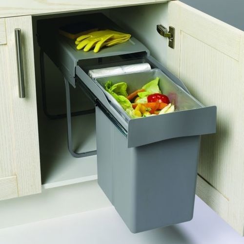 Lixeira para cozinha - Albio 20 - Alveus - de coleta seletiva / de embutir / em material plástico