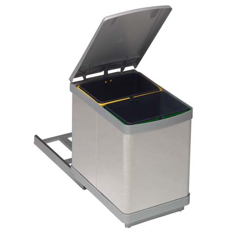 Lixeira para cozinha - Albio 10 - Alveus - de coleta seletiva / em material plástico / com tampa