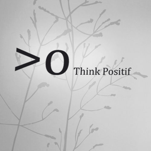 Adesivo decorativo com texto - OSMOZETTE THINK POSITIF - Atelier d'Art Osmoze - Design & décoration murale