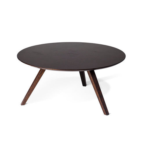 Mesa de centro contemporânea - Tango - Tarmeko LPD - em compensado / com base em bétula / redonda