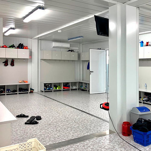 Construção pré-fabricada - Panelais - modular / para vestiário / resistente