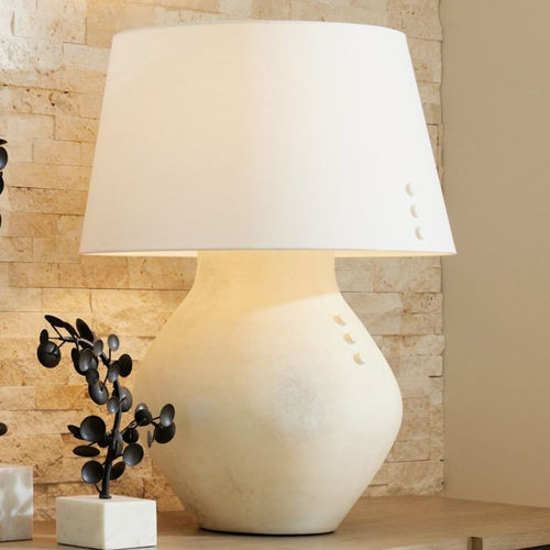 Luminária de mesa - CASABLANCA - Arteriors Home - em aço / em algodão / em linho