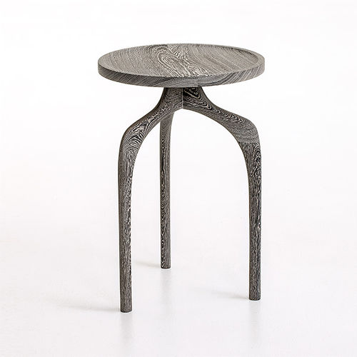 Mesa lateral de design orgânico - POWELL - CASTE - em nogueira / em wengé / em carvalho branco