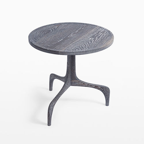 Mesa gueridon de design orgânico - POWELL - CASTE - em nogueira / em wengé / em carvalho branco