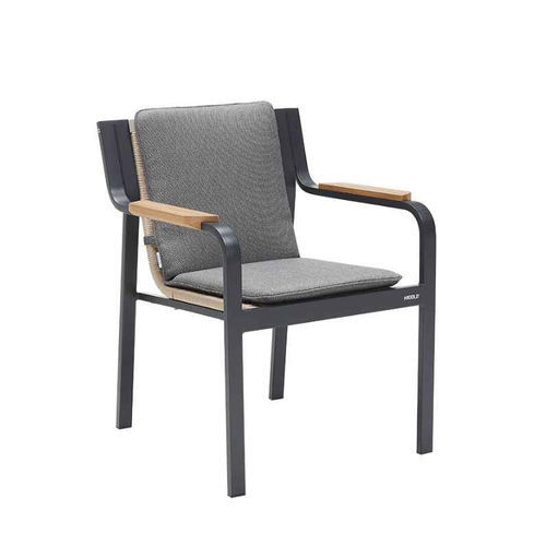 Cadeira de sala de jantar contemporânea - VISCONTI - Higold - para ambiente externo / em Sunbrella® / em teca