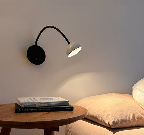 Arandela de design minimalista - ABSIDIOLA FLEXO - Luxcambra - para ambiente interno / em silicone / em cerâmica