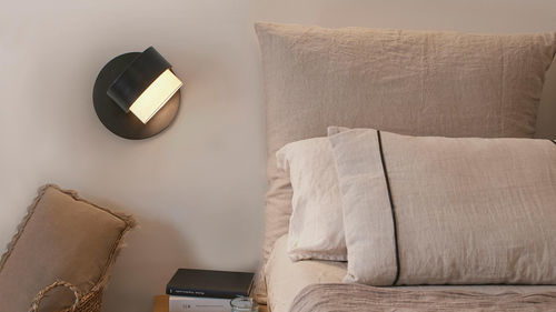 Arandela moderna - KAN A XL - Luxcambra - para ambiente interno / metálica / em material têxtil