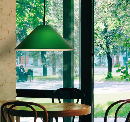 Luminária suspensa - CONICA - Luxcambra - de metacrilato / em alumínio anodizado / em opalina