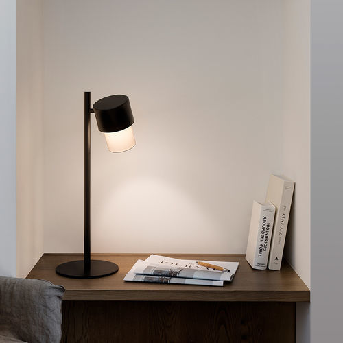 Luminária de mesa - KAN S - Luxcambra - de escritório / metálica / em fibra vegetal