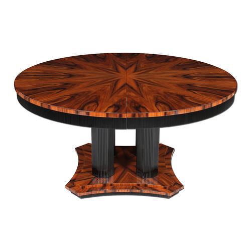 Mesa Art Déco - T041 - Cygal Art Deco GmbH & Co. KG - de madeira envernizada brilhante / em pau-rosa / com base em madeira envernizada