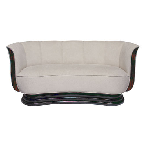 Sofá Art Déco - SF020 - Cygal Art Deco GmbH & Co. KG - em tecido / em couro / com braços