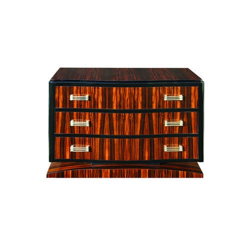 Cômoda Art Déco - K004 - Cygal Art Deco GmbH & Co. KG - de madeira envernizada brilhante / em ébano de Macassar / retangular