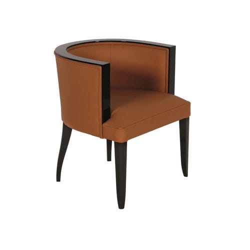 Poltrona Art Déco - ST030 - Cygal Art Deco GmbH & Co. KG - em tecido / em couro / em nogueira
