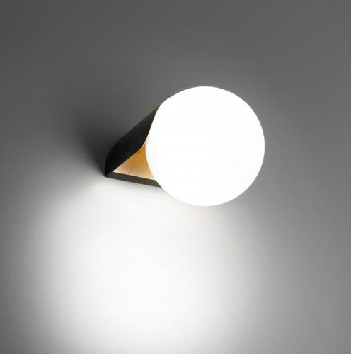 Arandela de design minimalista - GUAZZA - selène illuminazione - para ambiente interno / em vidro / redonda