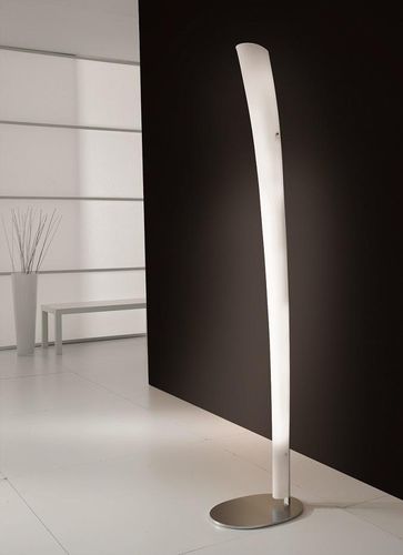Luminária de piso - CALLA - selène illuminazione - em aço inoxidável escovado / em vidro / contemporânea