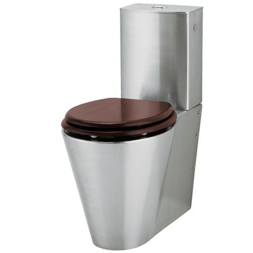Vaso sanitário monobloco - WCK4-HC - Intra Teka - em aço inoxidável / da linha comercial / para pessoas com mobilidade reduzida