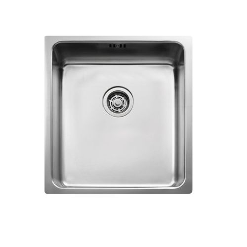 Pia com 1 cuba - FRAME : FR340 - Intra Teka - sem escorredor / em aço inoxidável / de embutir (por baixo da bancada)