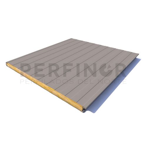 Painel sanduíche para fachada - PERFINOR - face em alumínio / face em aço / núcleo de lã mineral