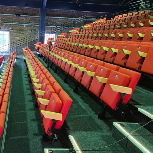 Cadeira de auditório contemporânea - Volta - Jezet Seating - para ambiente interno / em tecido antichama / com base em metal pintado