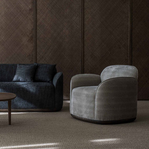 Sofá contemporâneo - Unio - Poiat | Furniture - em tecido / com almofada removível / com braços