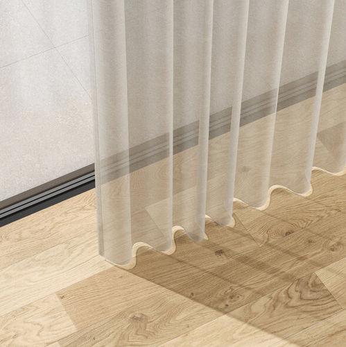 Cortina de voile de cor lisa - SIMPLY - ado goldkante - em linho / em algodão / em viscose