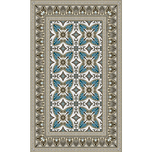 Tapete contemporâneo - BELLA- B3 - BEIJA FLOR - estampado / vinílico / retangular