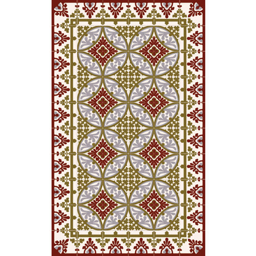 Tapete contemporâneo - BARCELONA- T1 - BEIJA FLOR - estampado / vinílico / retangular
