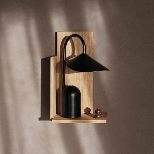 Estante de parede - Stagger  - Ferm Living - de design minimalista / em carvalho / em MDF