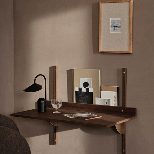 Mesa secretária de parede - Sector - Ferm Living - contemporânea / em carvalho / reta