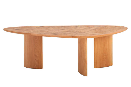 Mesa contemporânea - ZONTO - SIKALINDI - em madeira / em madeira maciça / triangular